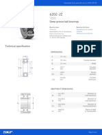 Deep Groove Ball Bearings: Dimensions