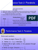 Performance Task 2-: Parabola