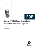 Global HIV/AIDS and Health Fund: Foundation For Action or Fig Leaf?