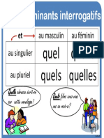 Affichage Determinants Interrogatifs