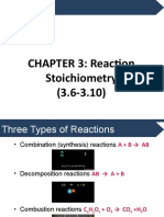 CHAPTER 3: Reaction Stoichiometry (3.6-3.10)