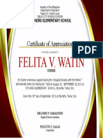 Brigada Cerificate of Appreciation Template