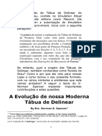 A Evolução de Nossa Tabua de Delinear