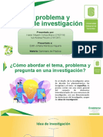 Tema, Problema y Pregunta de Investigación