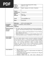 Consecutive Interpreting and Note Taking-Syllabus Fall, 2021