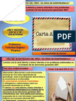 Sesion 2 Act 5 Leemos Una Carta Abierta y Textos Referidos A Los Problemas Mbientales 5to PDF