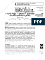 A Conceptual Model For Understanding The Process of Self-Leadership Development and Action-Steps To Promote Personal Leadership Development