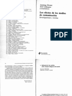 Bryant, J. Zillmann, D. Los Efectos de Los Medios de Comunicación. Cap 1