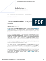 Peregrinos Del Absoluto - La Experiencia Mística - El Vuelo de La Lechuza