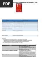 Actividad de LOS 7 HÁBITOS DE LA GENTE ALTAMENTE EFECTIVA de Stephen R