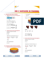 Adición y Sustracción de Fracciones