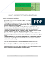 Quality Assessment of Fragrance Materials