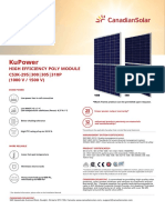 Kupower: Cs3K-295 - 300 - 305 - 310P High Efficiency Poly Module (1000 V / 1500 V)