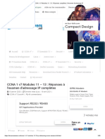 CCNA 1 v7 Modules 11 - 13 - Réponses Complètes À L'examen D'adressage IP