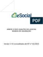 Leiautes Do ESocial v. S-1.0 - Anexo II - Regras (Cons. Até NT 02.2021)