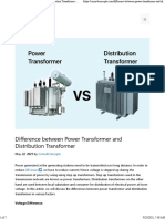 Power and Distribution Transformer