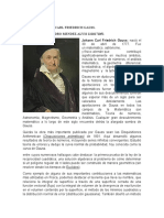 Obra y Aportes de Carl Gauss