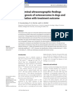 Abdominal Ultrasonographic Findings at Diagnosis of Osteosarcoma in Dogs and Association With Treatment Outcome