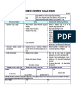 Procedimiento Escrito de Trabajo Seguro