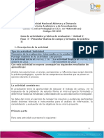 Guia de Actividades y Rúbrica de Evaluación - Unidad 2 - Paso 3 - Presentar Diarios de Campo y Formatos de Práctica II