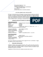 Acta de Audiencia de Conciliacion