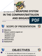 Organic Weapons System in The Company/Battalion and Brigade: Rotc Ms1