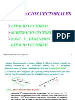 Espacios Vectoriales