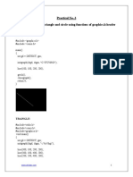 Practical No.-3 AIM: To Draw A Line, Triangle and Circle Using Functions of Graphics.h Header File