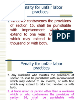 Penalty For Unfair Labor Practices