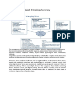 Week 2 Readings Summary: Textbook Chapter 3 Managing Stress