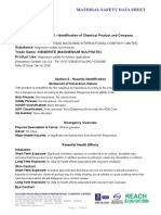 Material Safety Data Sheet: Substance Trade Name: Kieserite (Magnesium Sulphate) Product Use