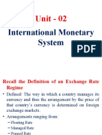 Unit - 02: International Monetary System