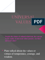 Universal Values