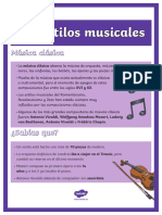 Estilos Musicales Resumenes