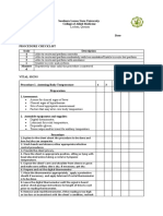 VITAL SIGNS TPR BP PROCEDURE Checklist