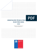 Orientación Técnica Programa Elige Vida Sana 2020