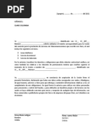 Carta Cesión de Contrato