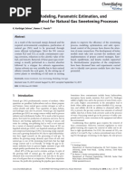 Mathematical Modeling, Parametric Estimation, and Operational Control For Natural Gas Sweetening Processes