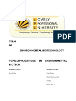 Applications in Environmental Biotech