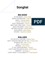 Song List California Brass