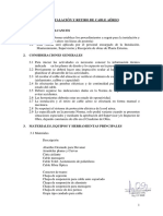 Normas para La Instalación y Retiro de Cable Aereo