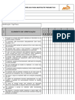 Check List de Pré-Uso para Martelete Pneumático