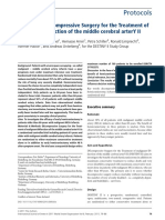 Protocols: Destiny Ii: Decompressive Surgery For The Treatment of Malignant Infarction of The Middle Cerebral Artery Ii