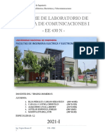 Informe de Laboratorio de Sistema de Comunicaciones I - EE 430 N