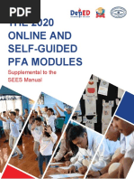 THE 2020 Online and Self-Guided Pfa Modules: Supplemental To The SEES Manual