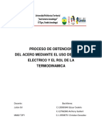 Procesos Productivos y Su Relacion A La Termodinamica