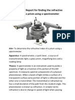 Refractive Index of Prism