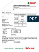 Product Data: CASTROL Multi-Purpose Wheel Bearing Grease