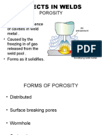 Defects in Welds: Porosity