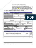 Declaración Jurada Patrimonial